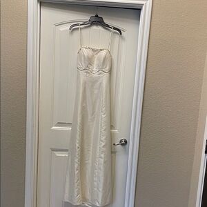 Elegant Cream Beaded Dress